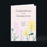Congratulations to The Grandma-to-be Card<br><div class="desc">Congratulations to the grandma-to-be card that is customizable with your personalized message.</div>