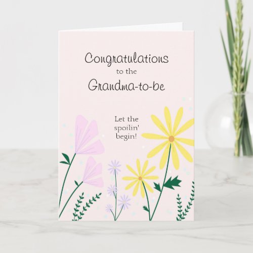 Congratulations to The Grandma_to_be Card