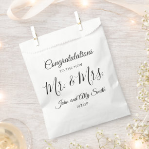 Congratulations to the New Mr. & Mrs. Favor Bags
