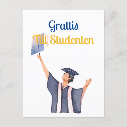 Congratulations to the student postcard