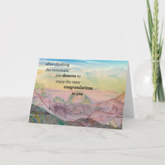 Congratulations to You Letterpress Thank You Card