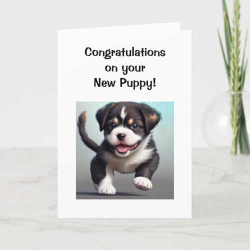 Congratulations to your New Puppy Dog Card