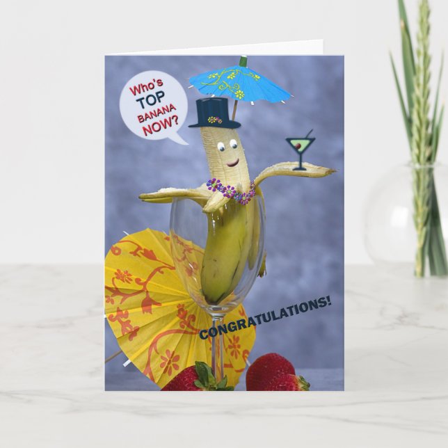Congratulations Top Banana Card (Front)
