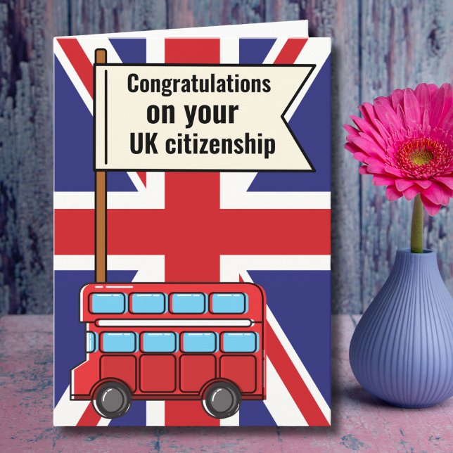 Congratulations UK Citizenship Great Britain  Card (Creator Uploaded)