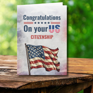 Congratulations US Citizenship New America Citizen Card