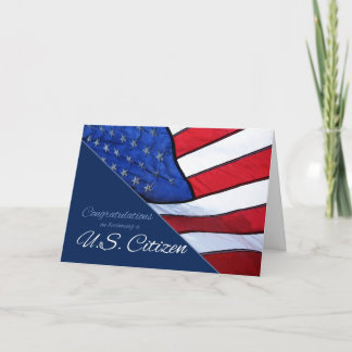 Congratulations US Citizenship US Flag Card