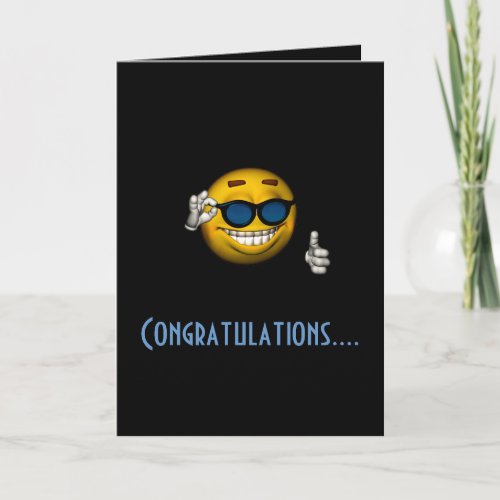 Congratulations _ w Sunglasses Card