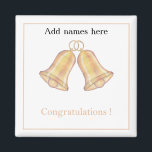Congratulations Wedding -anniversary Magnet<br><div class="desc">Congratulations to the happy couple.  A unique keepsake</div>