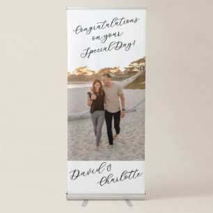 Congratulations Wedding Banner With Photo