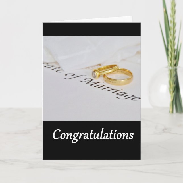 Congratulations Wedding Card (Front)