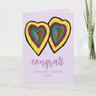 Congratulations Wedding Engagement Gift Heart . Announcement