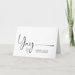 Congratulations Wedding Engagement Yay New Baby Ca Card