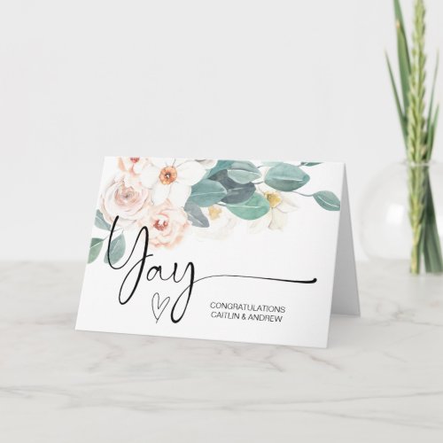 Congratulations Wedding Engagement Yay New Baby Card