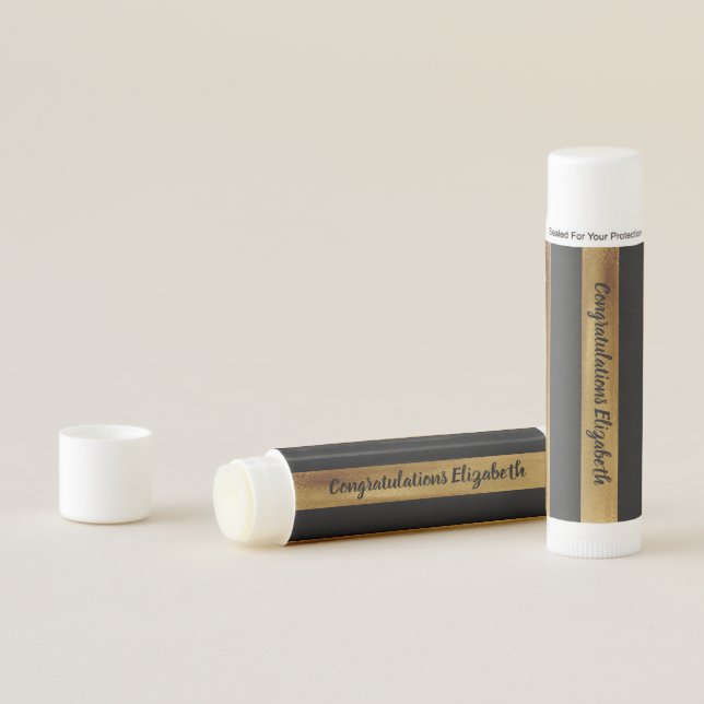 Congratulations Wedding Graduation Birthday Party Lip Balm (In Situ)