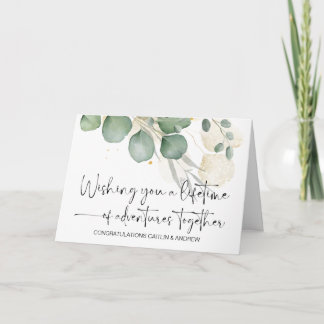 Congratulations Wedding Just Married Bride & Groom Card