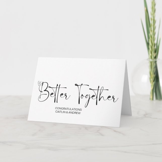 Congratulations Wedding Newly Weds Bride and Groom Card (Front)