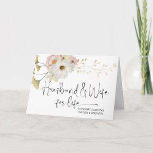 Congratulations Wedding Newly Weds Bride and Groom Card