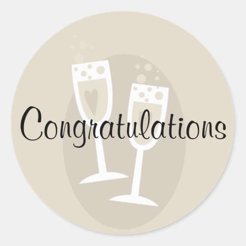 Congratulations Wedding Sticker