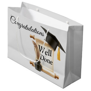 Congratulations Well Done Grad  Large Gift Bag