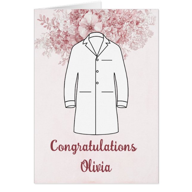 Congratulations White Coat Ceremony Doctor  Cards (Front)