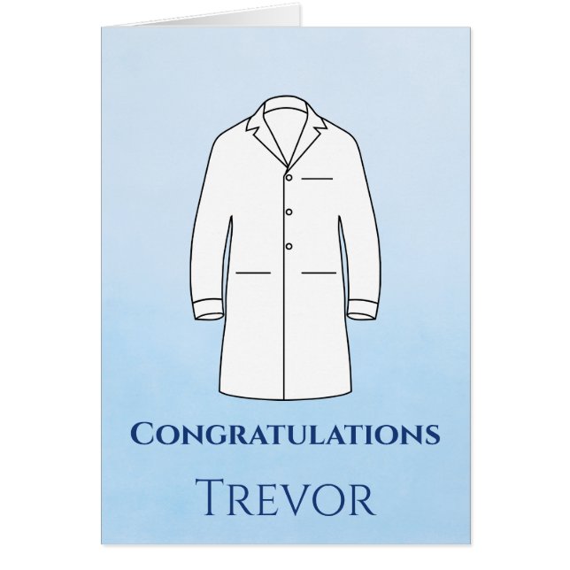 Congratulations White Coat Ceremony Doctor  Cards (Front)