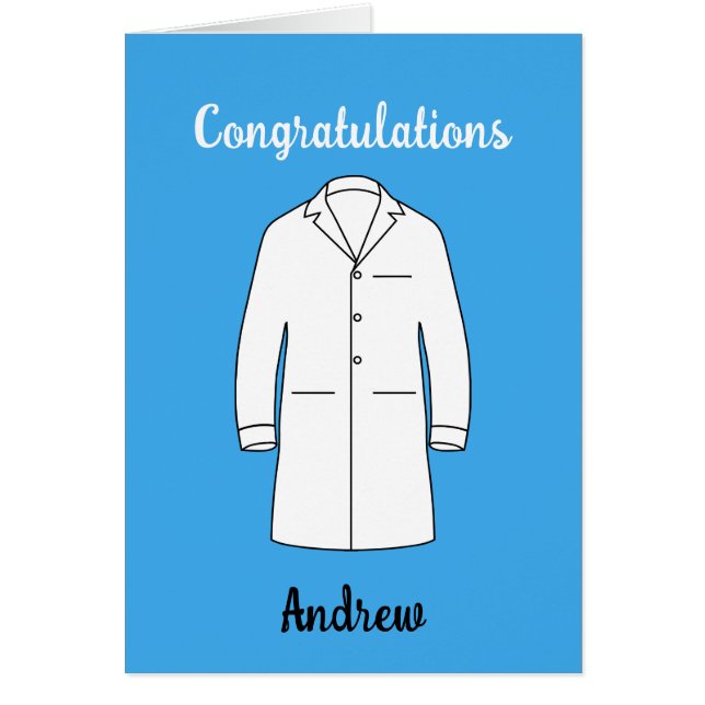 Congratulations White Coat Ceremony Doctor  Cards (Front)