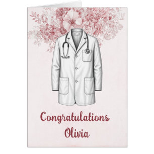 Congratulations White Coat Ceremony Doctor Cards