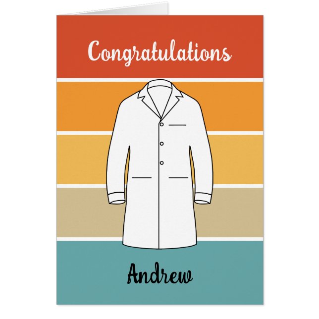 Congratulations White Coat Ceremony Doctor  Cards (Front)