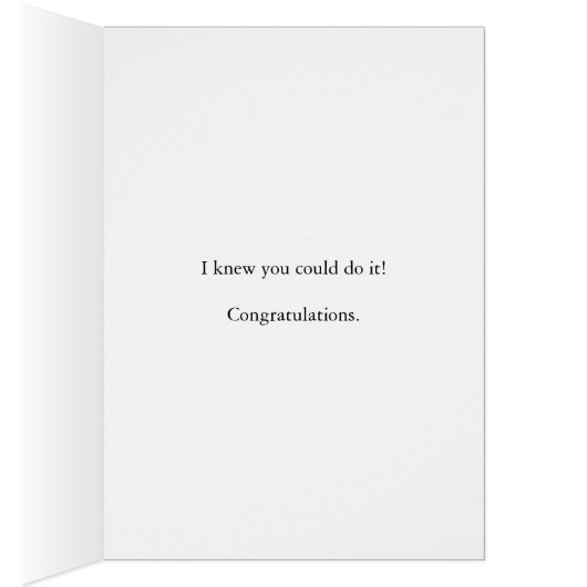 Congratulations with splashing wine (Inside (Right))