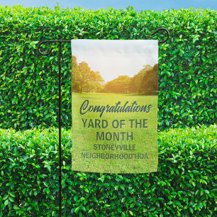 Congratulations Yard of the Month Winner Custom Garden Flag