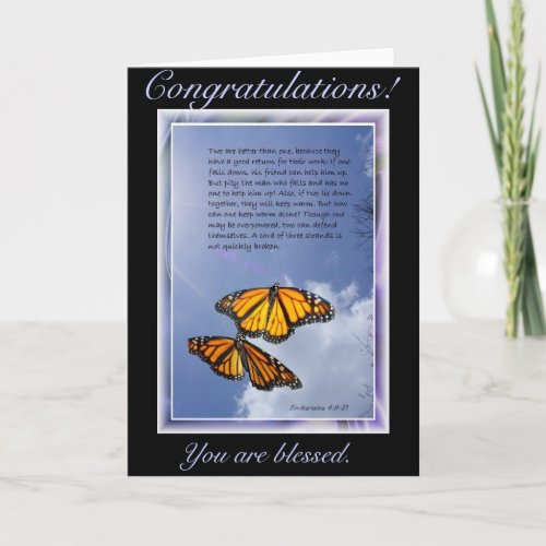 Congratulations You are blessed Card