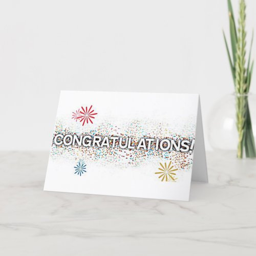 CONGRATULATIONS YOU DESERVE THE VERY BEST CARD