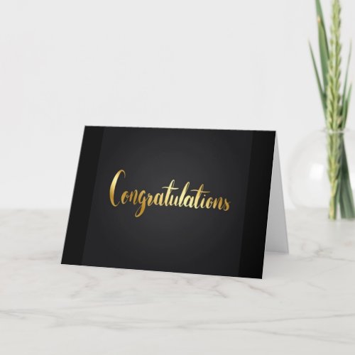 CONGRATULATIONS YOU DESERVE THE VERY BEST CARD