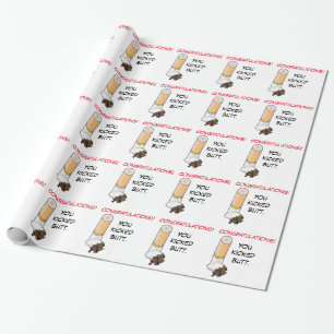 Congratulations! You kicked butt Personalized Wrapping Paper