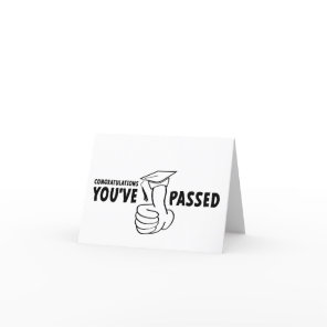 Congratulations, you passed, diploma announcement