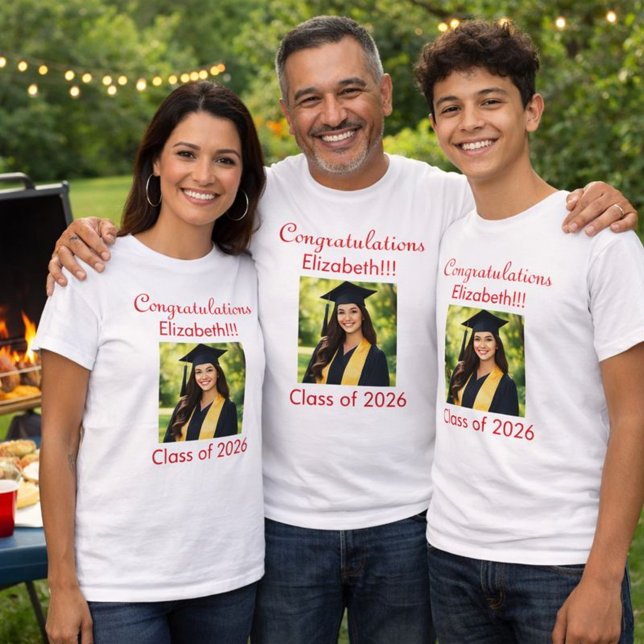Congratulations Your Graduation Photo T-Shirt (Creator Uploaded)