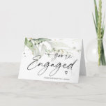 Congratulations You&#39;re Engaged Bride Groom Elegant Card at Zazzle