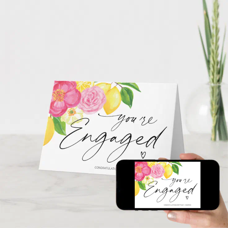 Congratulations Youre Engaged Getting Married Card Zazzle