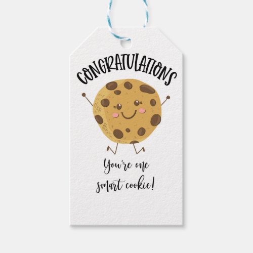 congratulations youre one smart cookie  gift tags