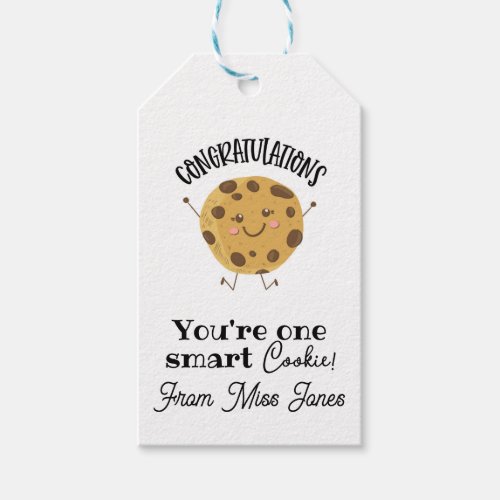 congratulations youre one smart cookie  gift tags