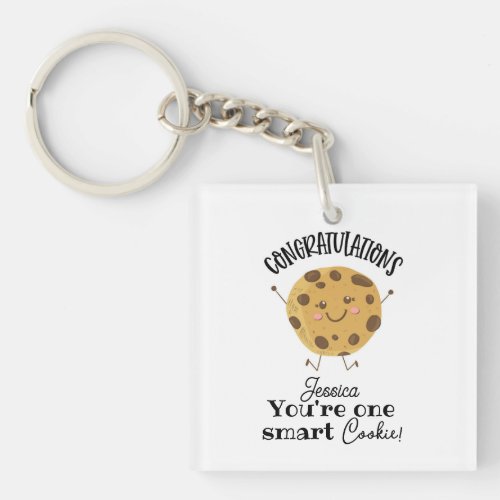 congratulations youre one smart cookie    keychain