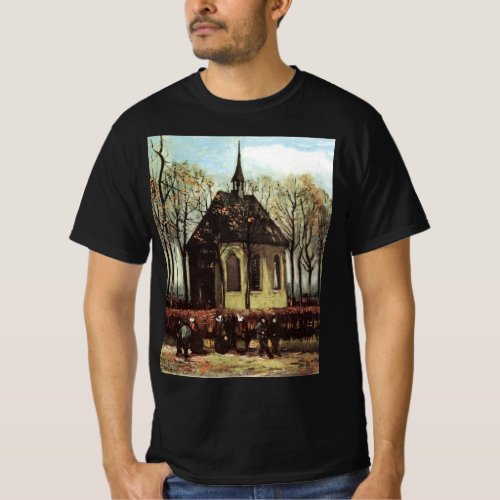 Congregation at Church Nuenen by Vincent van Gogh T_Shirt