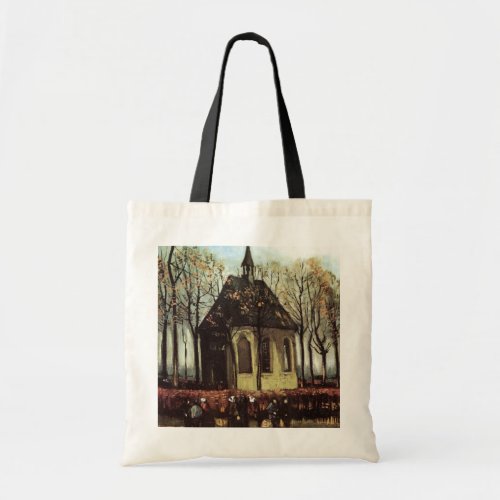 Congregation at Church Nuenen by Vincent van Gogh Tote Bag