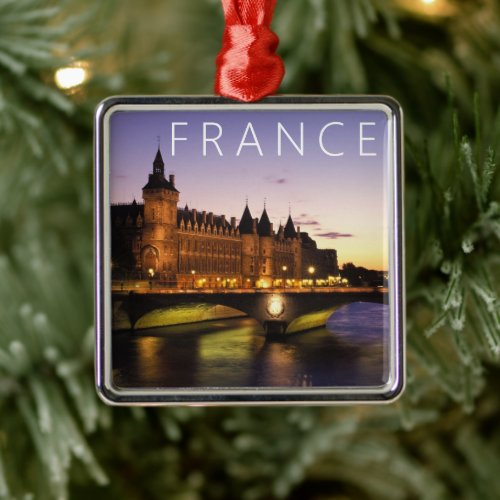 Congress at the River Seine  Paris France Metal Ornament