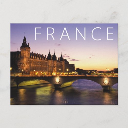 Congress at the River Seine  Paris France Postcard