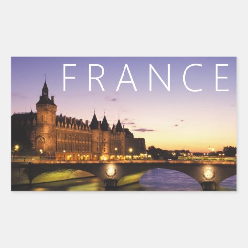 Congress at the River Seine  Paris France Rectangular Sticker