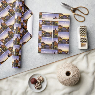 Congress at the River Seine Paris, France Wrapping Paper