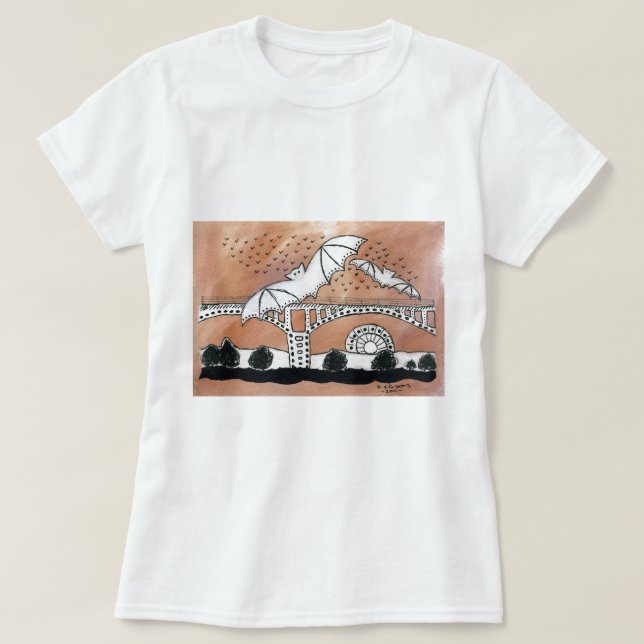 Congress Avenue Bats T-Shirt (Design Front)