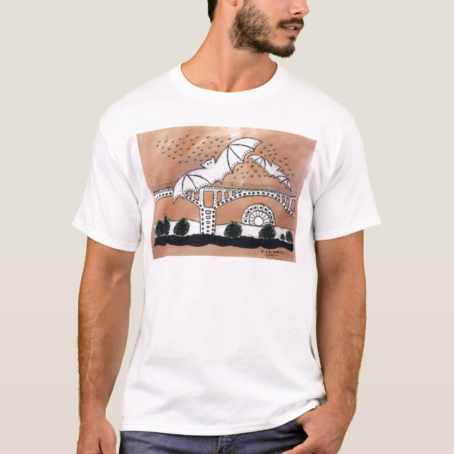 Congress Avenue Bats T-Shirt (Front)