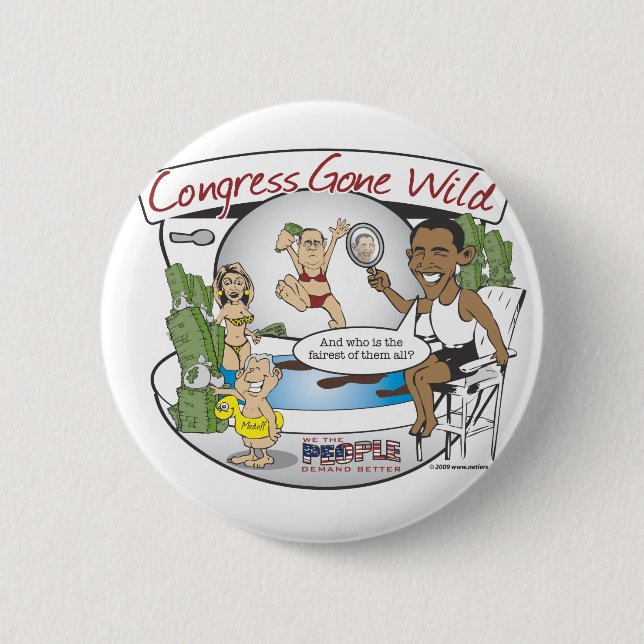 congress gone wild button (Front)